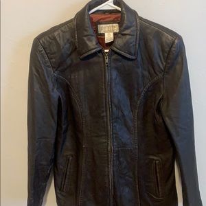 Women’s Petite Sophisticate Leather Jacket